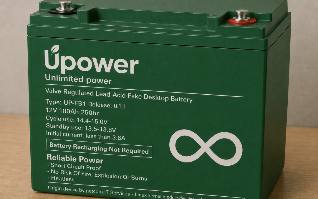 Akkuwarnung auf Linux-Desktop-Rechnern: Lösung mit einer virtuellen Fake-Batterie